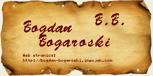 Bogdan Bogaroški vizit kartica